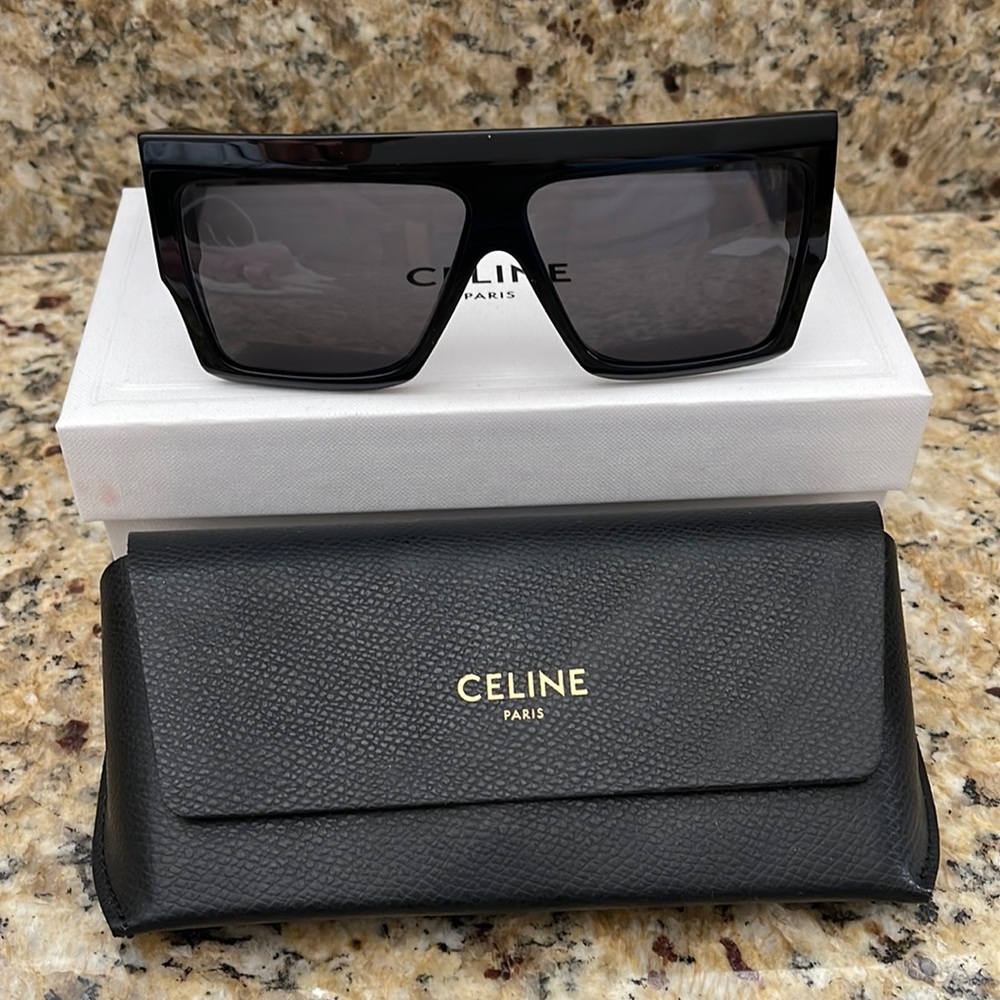 Celine flat top oversized sunglasses
